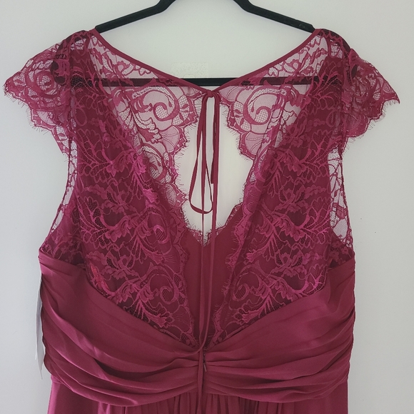 NWT HAYLEY PAIGE occasions burgundy maxi dress - Picture 8 of 14